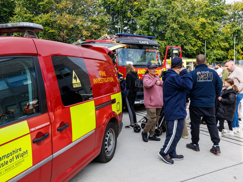 Many people has attended to see Cosham fire station Picture:Marcin Jedrysiak
