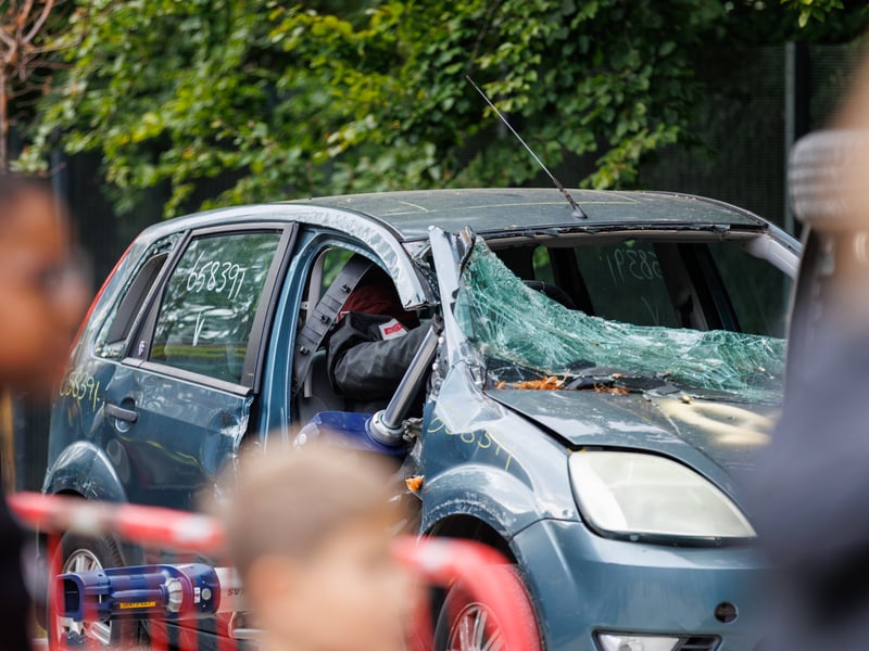 Firefighters showed visitors have they assist people who have been involved in a road accident
Picture:Marcin Jedrysiak