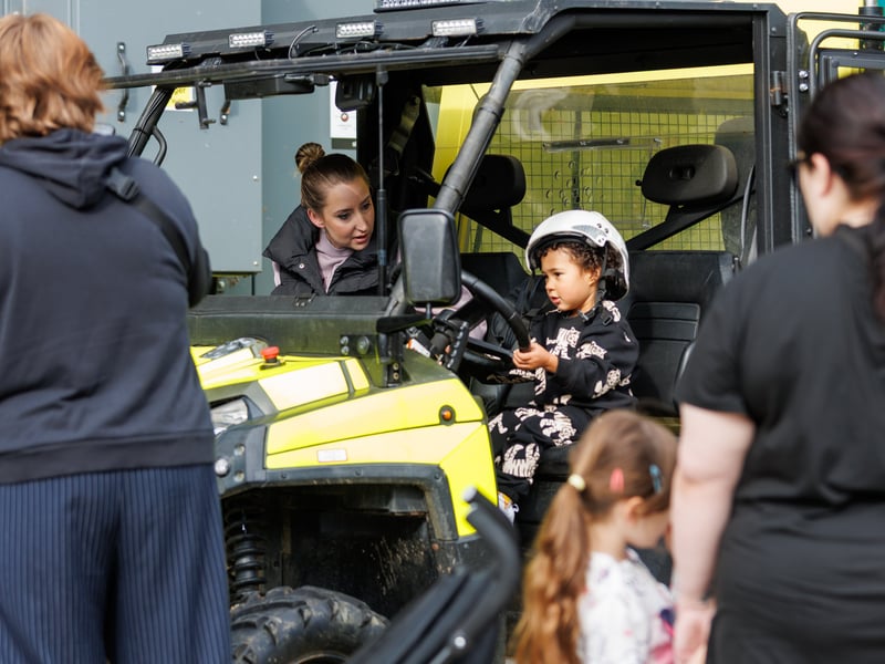 Families explored police cars and ambulances as part of the emergency services showcase
Picture:Marcin Jedrysiak