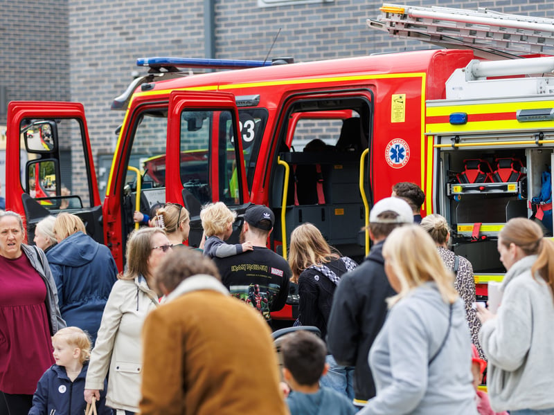 Many people has attended to see Cosham fire station Picture:Marcin Jedrysiak