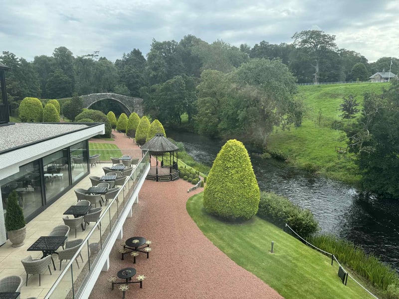 Our view from the room was spectacular offering views of the River Doon and Brig o’ Doon itself, the exact setting for the climax to Robert Burns’ most famous poem, “Tam o’ Shanter.”