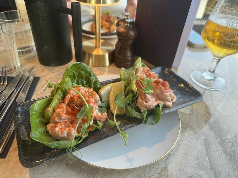I opted for the prawn cocktail cups to start served with marie rose sauce and baby gem lettuce.