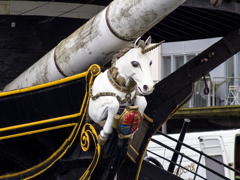 The unicorn for which the vessel is named after. The fundraising campaign is designed to secure the physical survival of the ship.