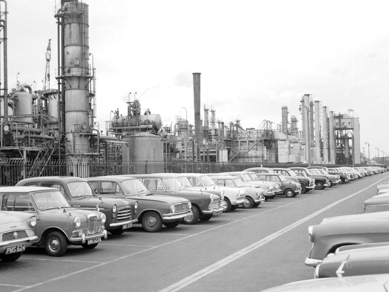 The British Hydrocarbons chemical plant at Grangemouth in June 1966.