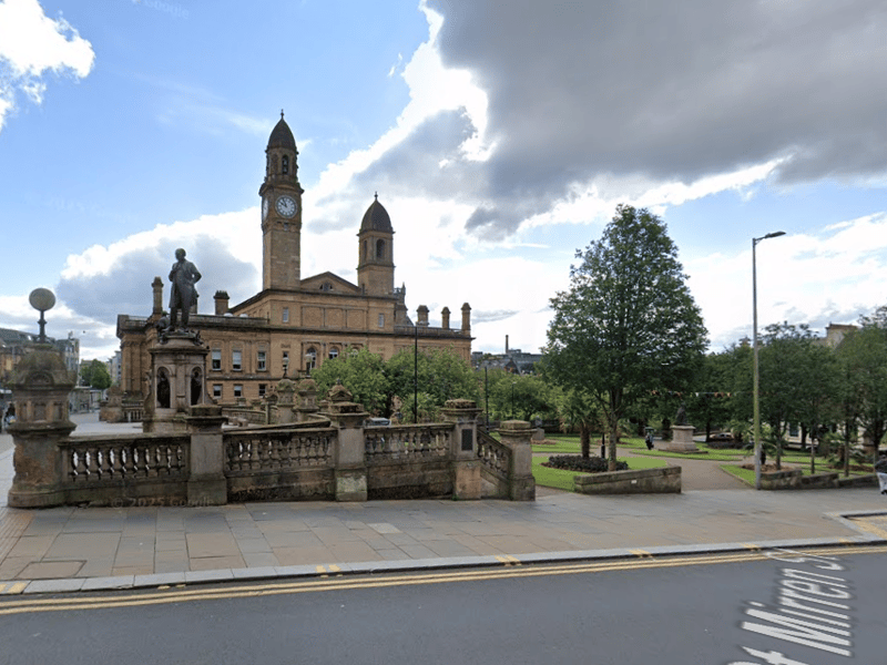 Renfrewshire is projected to see a 9.02 per cent increase from mid-2022 to mid-2032. Pictured is Paisley town centre.