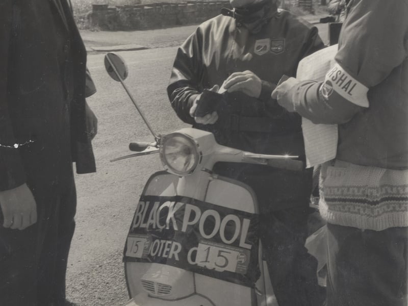Paddy Keating,the chairman of the Blackpool Scooter Club in the 1960s