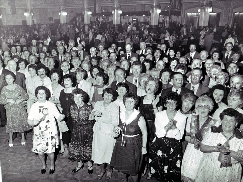 Didn't we have a lovely time the day we went to Blackpool. Here happy Wiganers enjoying themselves in the Tower Ballroom in the 1960s