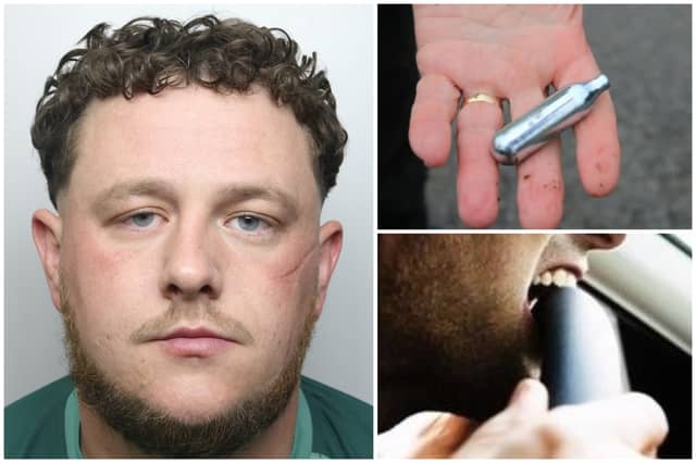 A driver high on laughing gas tried to escape police at a music festival by mowing down officers and dragging them along the ground. Former scaffolder Liam Webster was jailed at Leeds Crown Court this week for the sickening incident at Temple Newsam. He admitted dangerous driving, two counts of ABH against the officers, criminal damage, driving while disqualified and driving without a licence. Webster of Crawford Avenue, Bradford, was given a 42-month jail sentence, and 57-month driving ban.