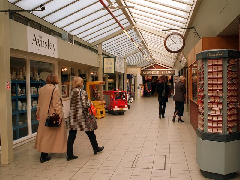 Inside Hornsea Freeport shopping village in February 1998.