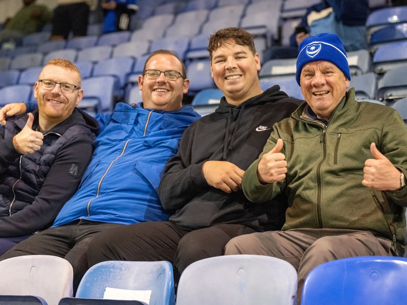 Pompey fans as 19,646 supporters turned out for the clash with Watford. 