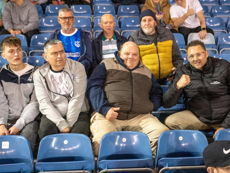 Pompey fans as 19,646 supporters turned out for the clash with Watford.