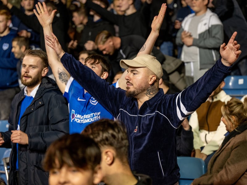 Pompey fans as 19,646 supporters turned out for the clash with Watford. 