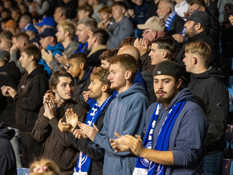 Pompey fans as 19,646 supporters turned out for the clash with Watford.