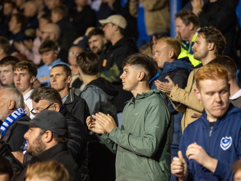 Pompey fans as 19,646 supporters turned out for the clash with Watford.