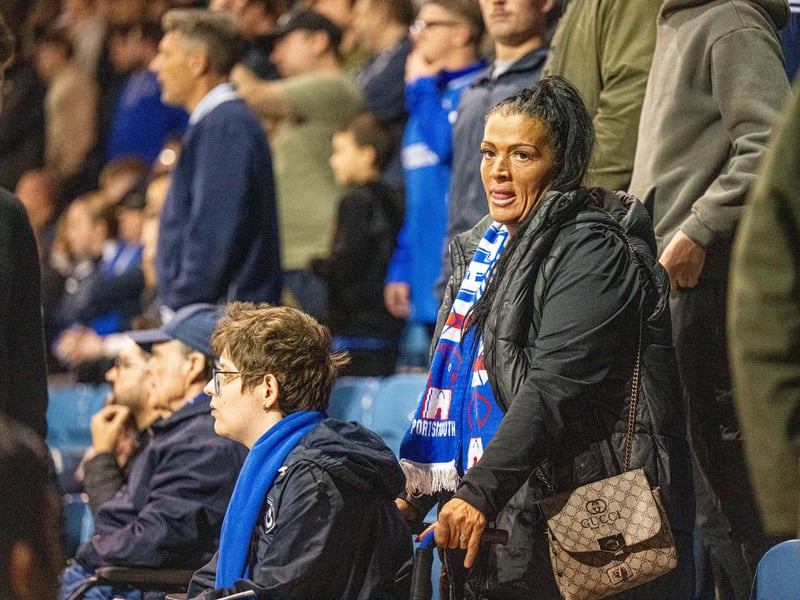 Pompey fans as 19,646 supporters turned out for the clash with Watford. 