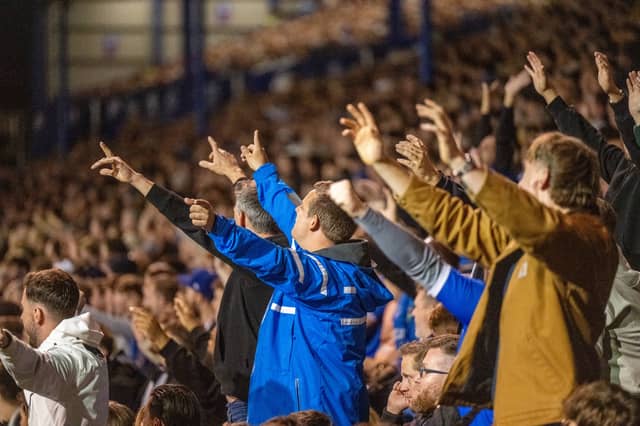 Pompey fans as 19,646 supporters turned out for the clash with Watford.