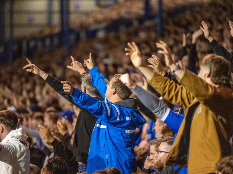 Pompey fans as 19,646 supporters turned out for the clash with Watford.