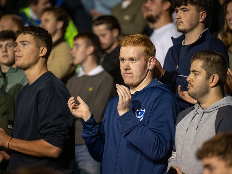 Pompey fans as 19,646 supporters turned out for the clash with Watford. 