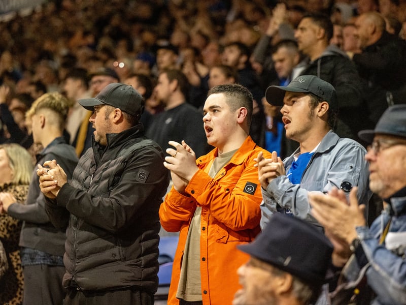 Pompey fans as 19,646 supporters turned out for the clash with Watford.