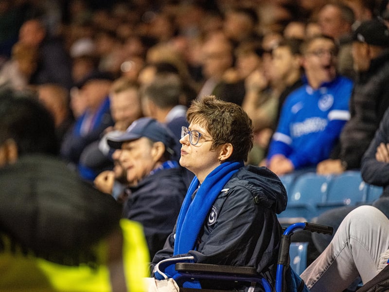 Pompey fans as 19,646 supporters turned out for the clash with Watford. 