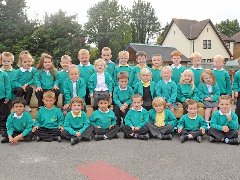 Pictured: Reception class at Medina Primary School in 2011. 