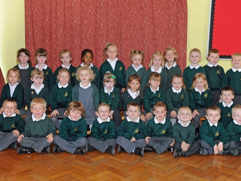Pictured: Reception class at Langstone Infant School in 2011. 
