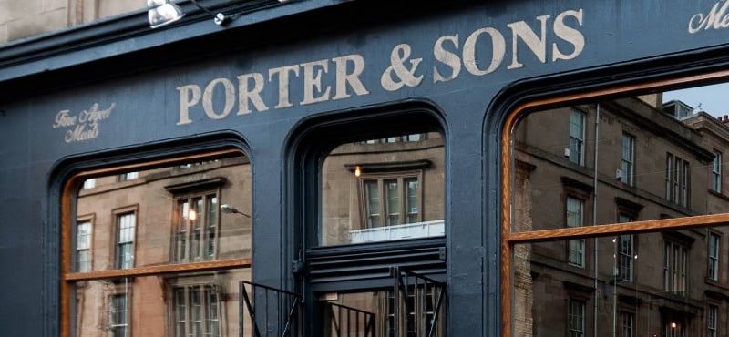 Porter & Rye in Glasgow has one AA Rosette. An AA inspector said: “Steakhouse with a brasserie feel."