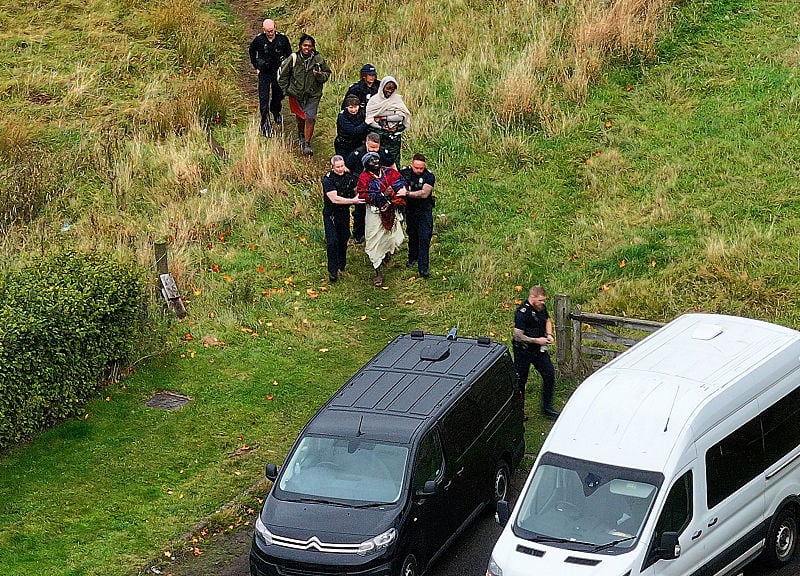 The three members of the 'Kingdom of Kubala' are lead away by immigration enforcement, bringing an end to the most recent chapter of the story.