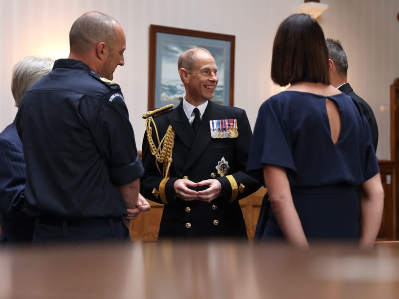 HRH Duke of Edinburgh meets sailors, veterans and the families celebrating the 120th birthday of the Royal Fleet Auxiliary.