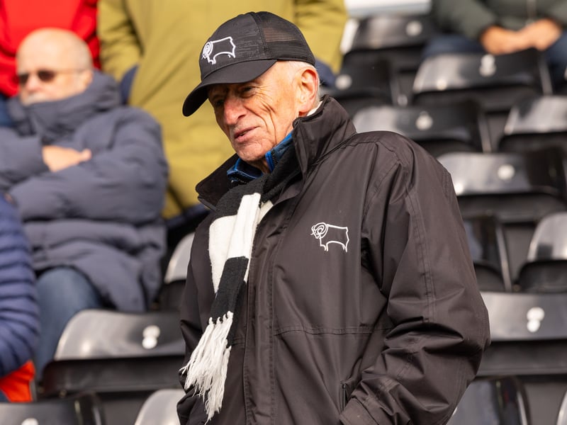Derby County fans at the Sky Bet Championship match against Southampton at Pride Park