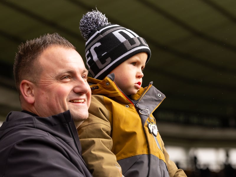 Derby County fans at the Sky Bet Championship match against Southampton at Pride Park