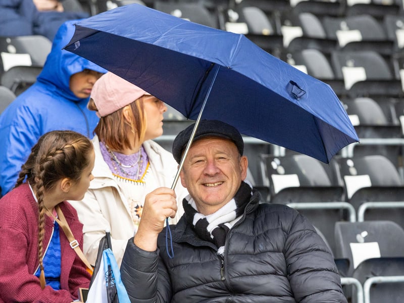 Derby County fans at the Sky Bet Championship match against Southampton at Pride Park