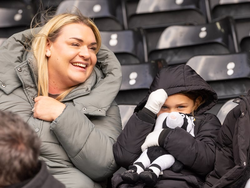Derby County fans at the Sky Bet Championship match against Southampton at Pride Park