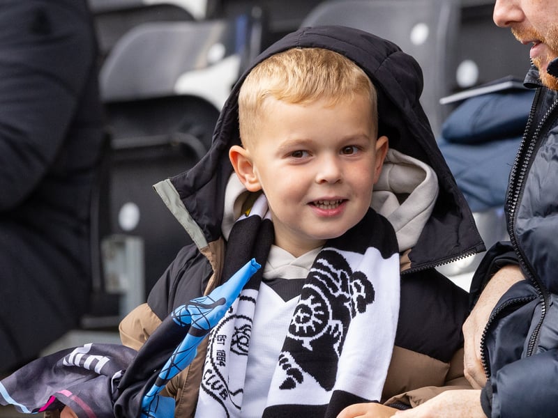 Derby County fans at the Sky Bet Championship match against Southampton at Pride Park