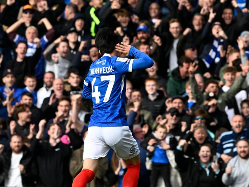 There were 18,239 home fans inside Fratton Park for Pompey's win against Middlesbrough
