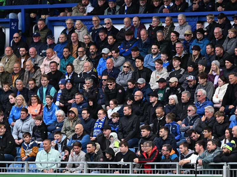 There were 18,239 home fans inside Fratton Park for Pompey's win against Middlesbrough
