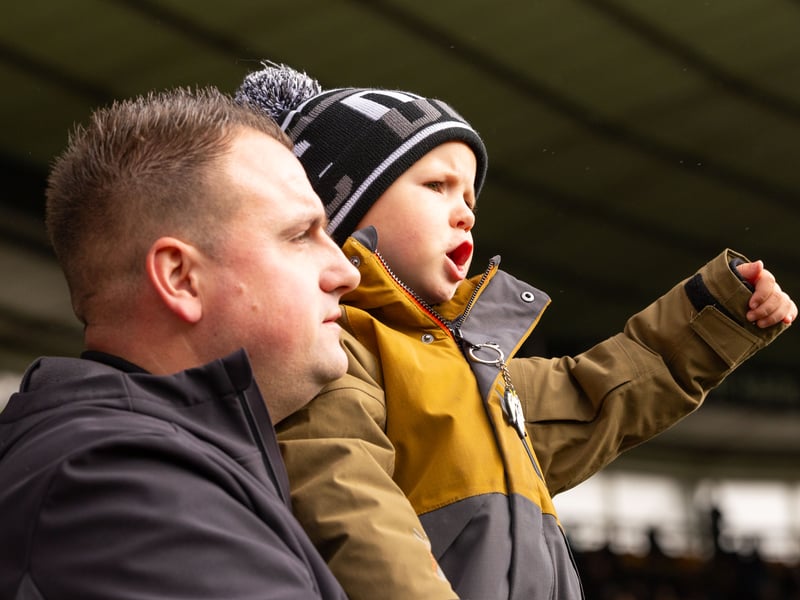 Derby County fans at the Sky Bet Championship match against Southampton at Pride Park