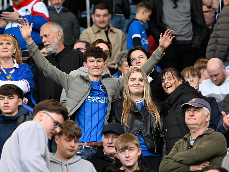 There were 18,239 home fans inside Fratton Park for Pompey's win against Middlesbrough
