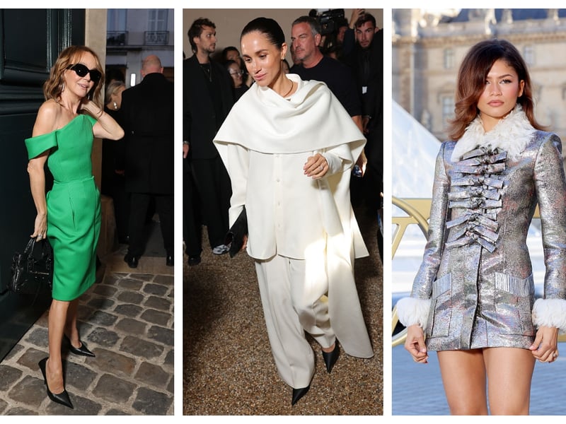 Whilst Philippine Leroy-Beaulieu and Zendaya were amongst the best dressed at Paris Fashion Week, I was less than impressed with Meghan's all-white ensemble with cape and wide legged trousers