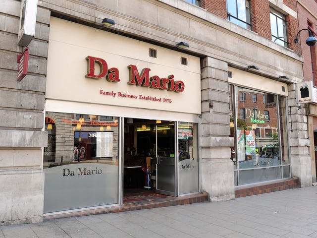 Maggie Gedge said: "Da Mario's , bottom of the The Headrow, Fabulous staff and pizzas loved their dessert trolley." 