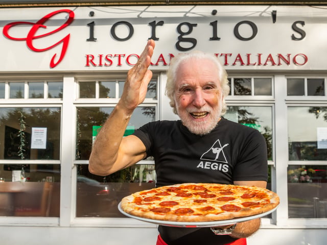 Parminder Singh said: "Giorgios in Headingley, nice food and competitive and homely, good friendly staff."