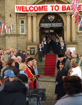Batley Library was re-named the Town Hall in November 1996 for the purpose of a film crew who were filming an advert for Fox's Biscuits complete with a team of extras including Batley Grammar School's brass band.