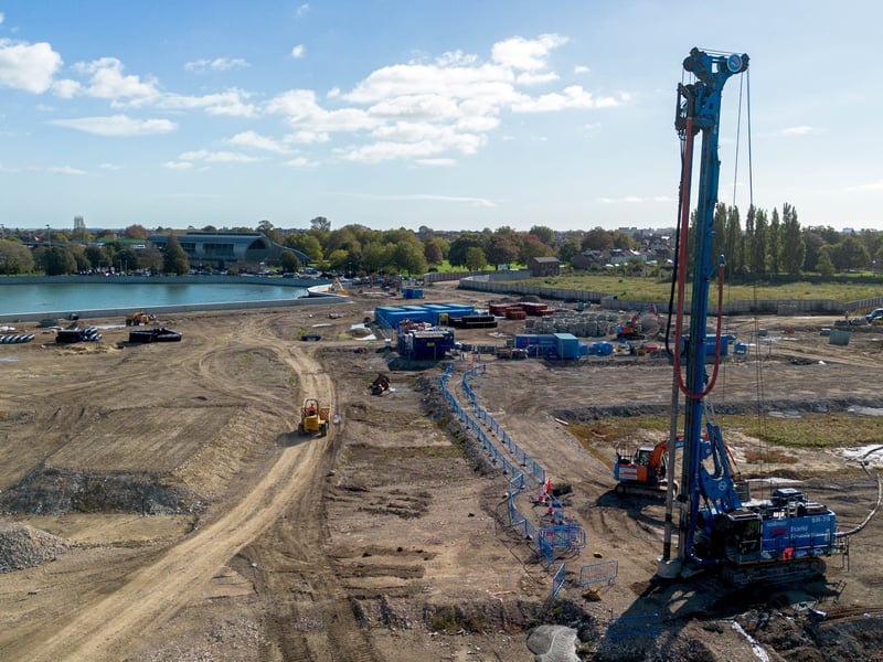 New roads are being created at Victory Quay on the Tipner West site
Picture: Habibur Rahman