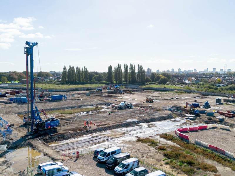 Construction work is now beginning at Victory Quay on the Tipner West site
Picture: Habibur Rahman