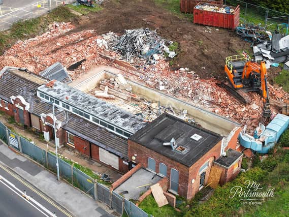 The roof has now gone
