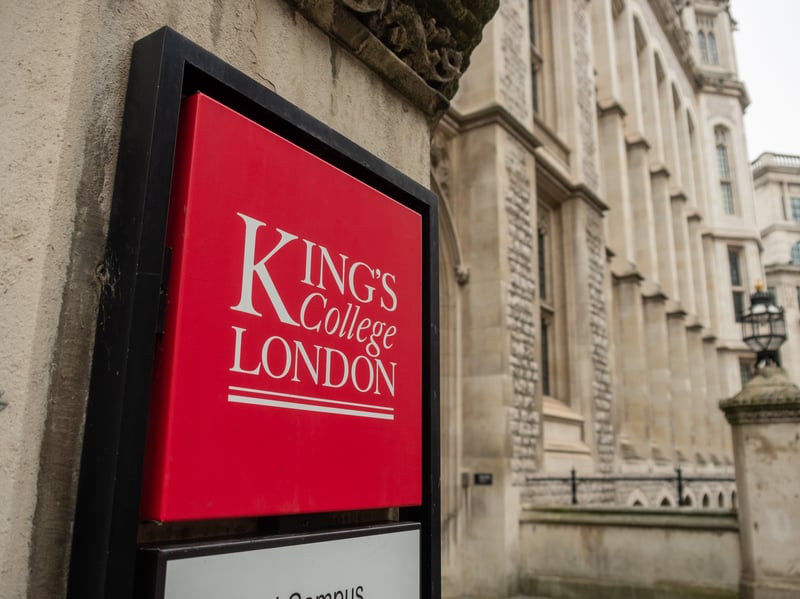 Next up is King's College London, which is the sixth UK university to be ranked among Europe's top 10.