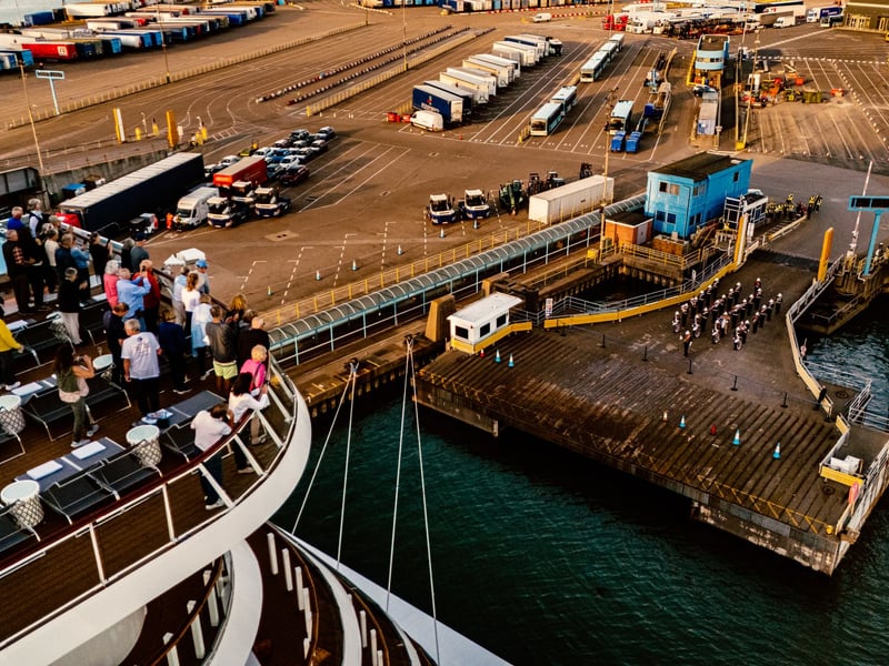 Tourists aboard Viking Saturn soaking in the performance.