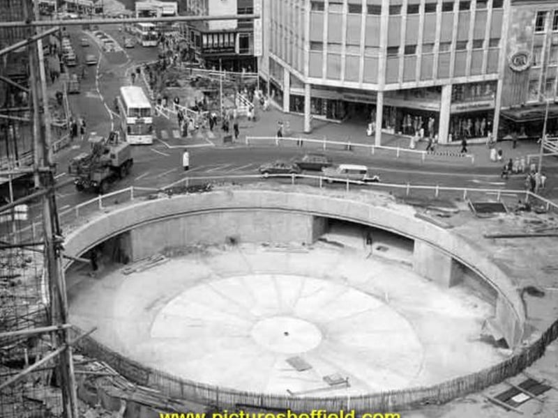 The Star took this picture of the site under contruction in July 1967, showing the tunnels taking shape. Photo: Sheffield Newspapers / Picture Sheffield