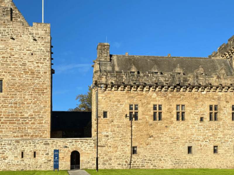 Set in a wooded glen in Kilmarnock, 14th century Dean Castle stood in for Beaufort Castle near Beauly in the Highlands. Claire and Jamie visited Lord Lovat at the castle to persuade him to send his men to aid Charles Stuart. There were 22,806 visitors to the castle in 2014. In 2024, this was 59,747.