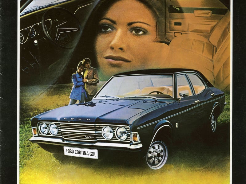 A sales brochure for the 1972 Ford Cortina Mk3